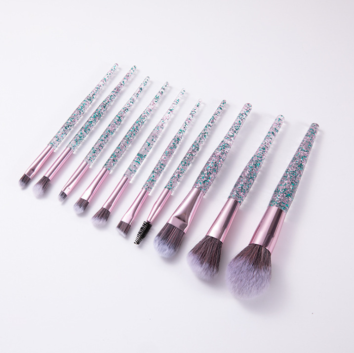 10-Piece Makeup Brush Set for Beauty and Blending