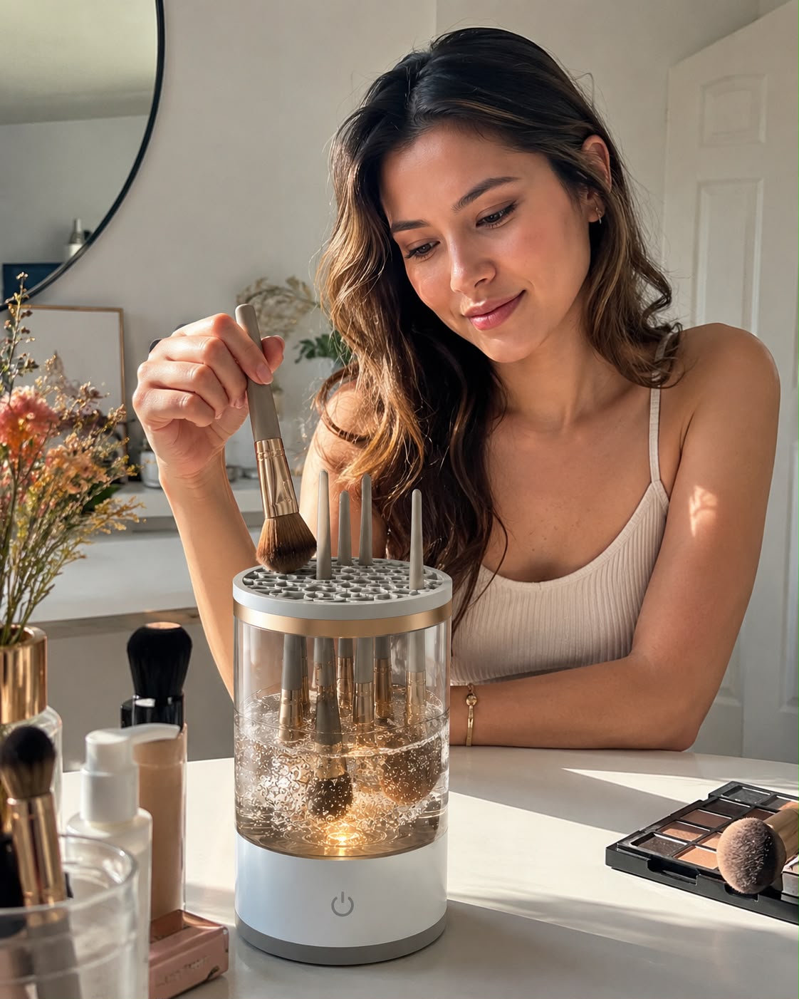 Automatic Makeup Brush Cleaner