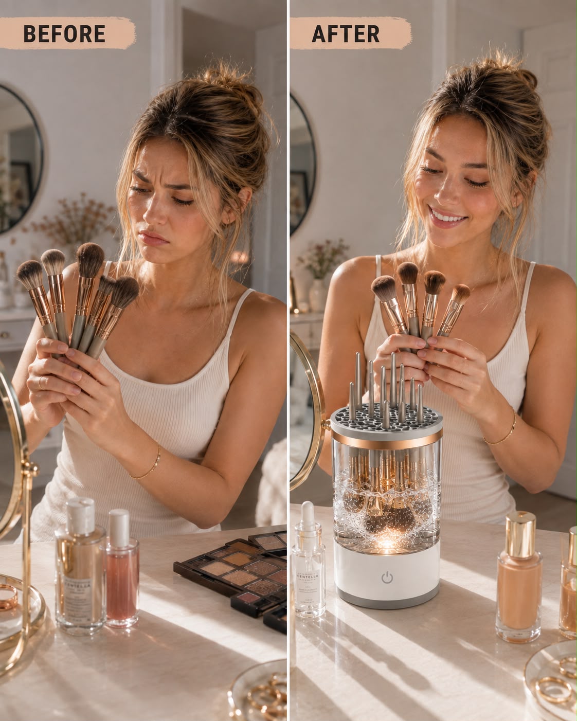 Automatic Makeup Brush Cleaner
