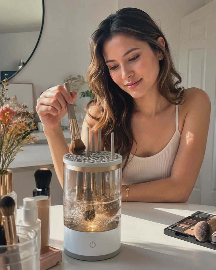 Automatic Makeup Brush Cleaner